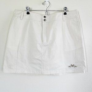 Disney Parks Womens Skort Skirt Mickey Mouse Ears Embroidered Tan Khaki XXL